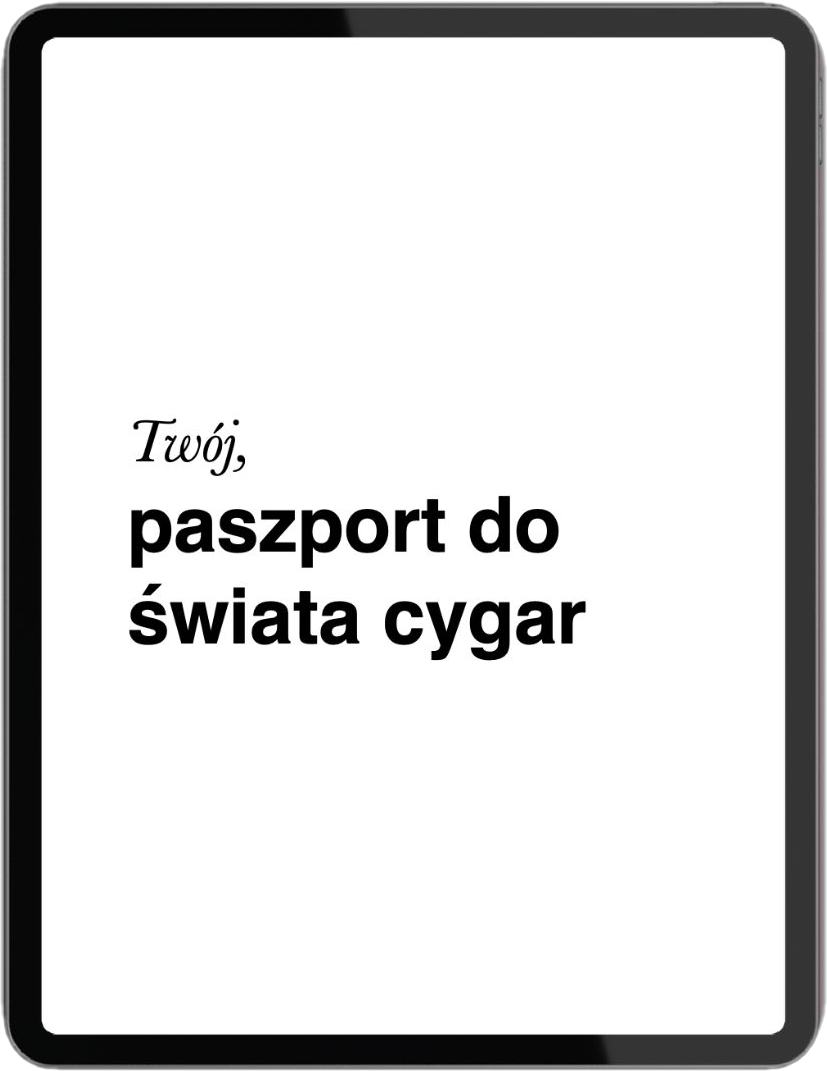 Twój paszport do świata cygar - wystarczy, że go otworzysz!